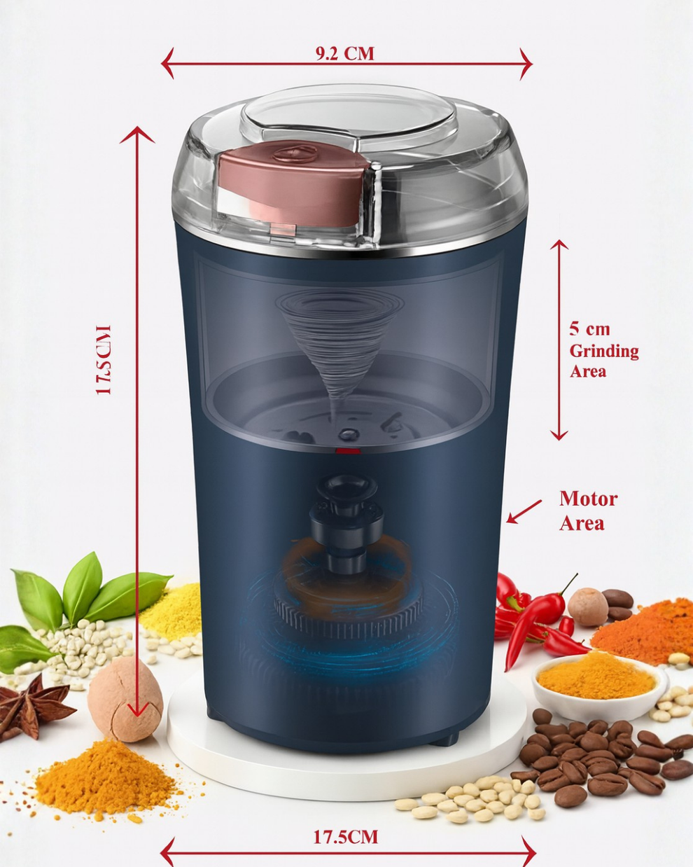 Portable 4-blade Mini Grinder  Blender For Home  Office
